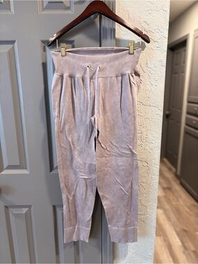 PINK Victoria's Secret Light Lavender Ribbed Waistband Leggings